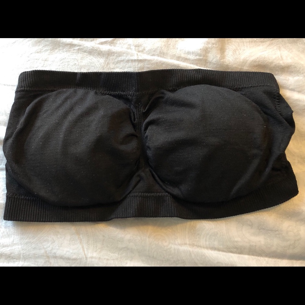 Black Bandeau with removable pads! Size medium